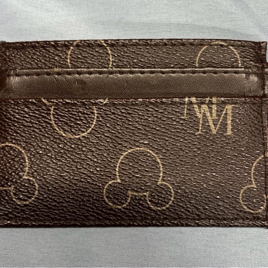 Disney Brown Leather Card Holder